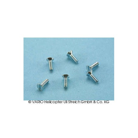 Slotted countersunk screw M 2 x 6
